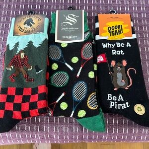 Three pair of nwt men’s assorted socks
